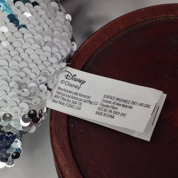 Disney Olaf Snowman Plush Toy Flip Sequin Doll 12" Carrot Nose White Silver - Picture 6 of 10